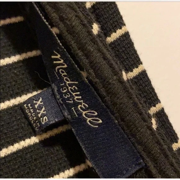 MADEWELL Pierside Tank Dress Black SZ XXS - Picture 6 of 7